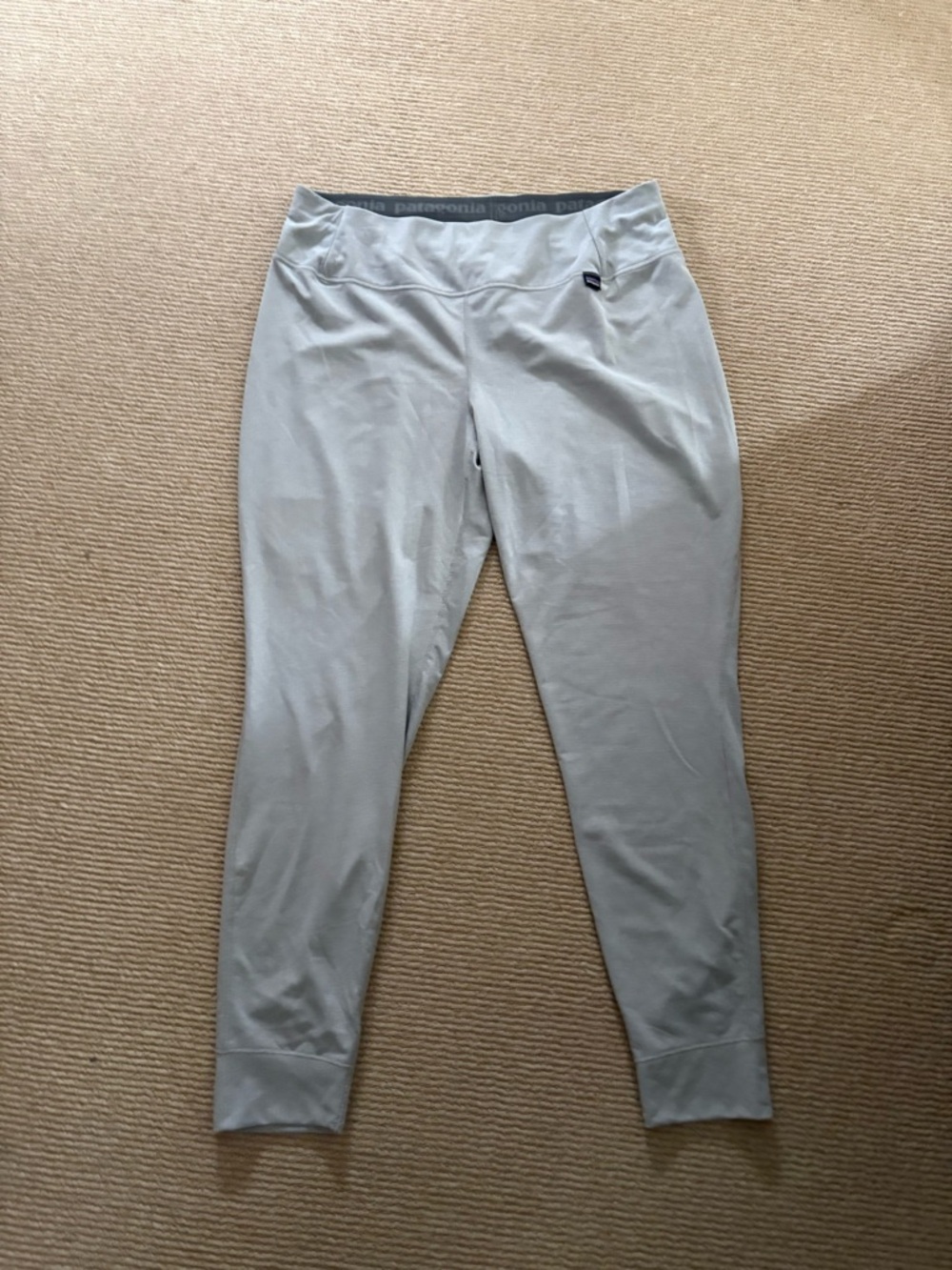 Patagonia Gray Performance base layer  Leggings with Logo Tab xl